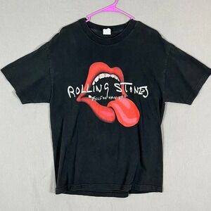 Alstyle T-Shirt Mens L Rolling Stones Exile on Main St Black Graphic Tee EUC